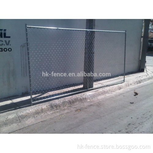 Galvanized chain wire temporary fence,movable diamond mesh temporary fence,construction/event security fence,Au & USA Standard